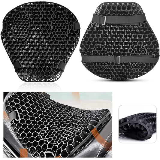 Cojín de Silicona para Moto – Adiós al Dolor de Cola y espalda en los Viajes Largos