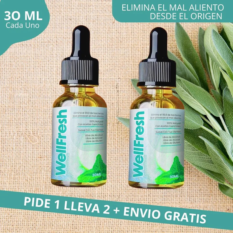 TRATAMIENTO WELL FRESH: Elimina el mal aliento de raiz