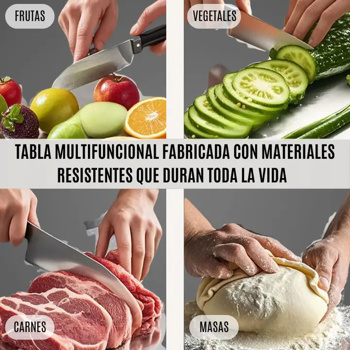 Tabla Para Picar En Acero Inoxidable PREMIUM⭐️⭐️⭐️⭐️