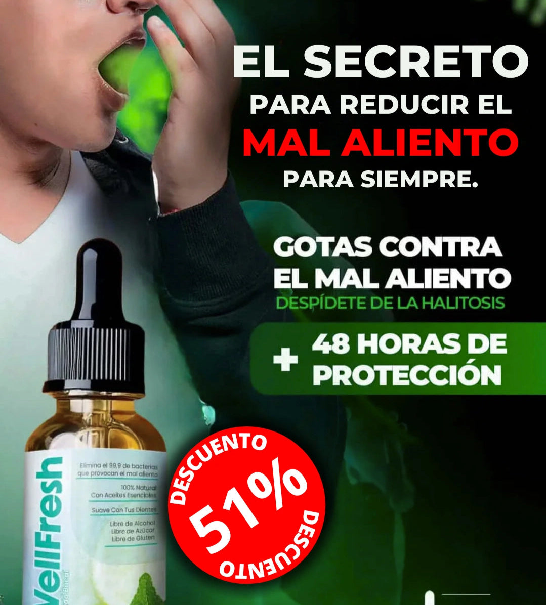 TRATAMIENTO WELL FRESH: Elimina el mal aliento de raiz
