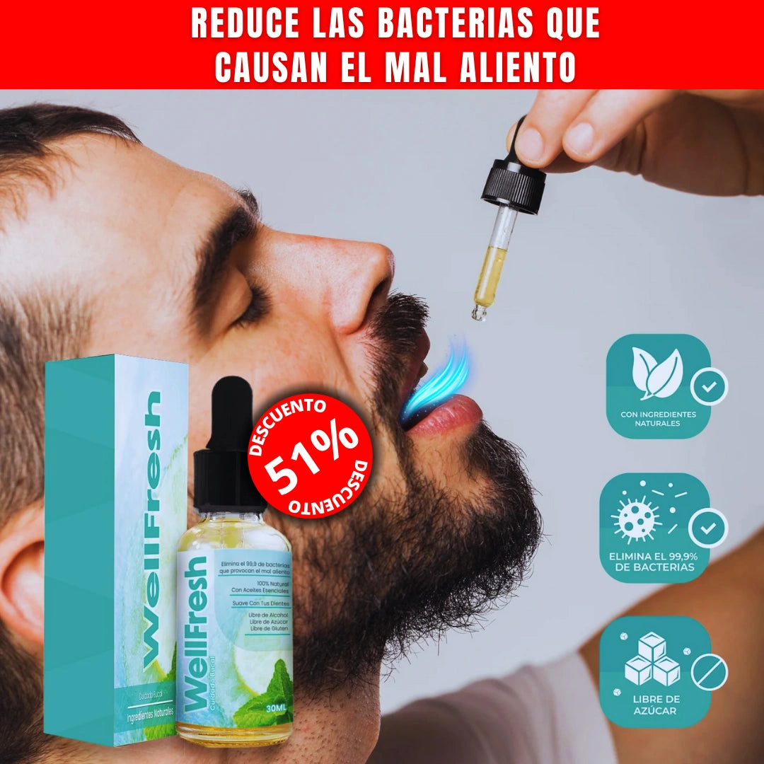 TRATAMIENTO WELL FRESH: Elimina el mal aliento de raiz