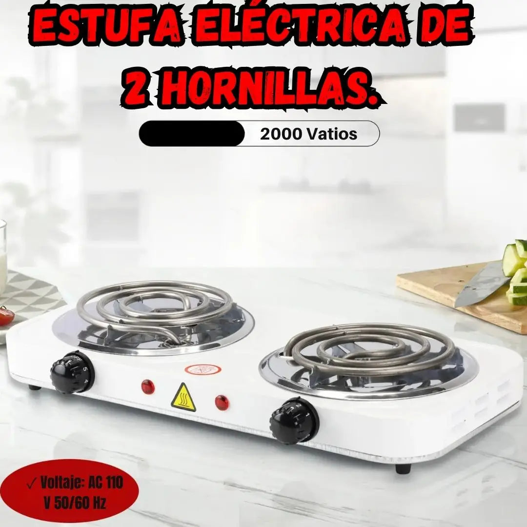 Estufa Eléctrica 2 puestos🔥
