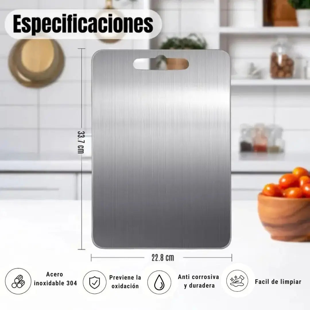 Tabla Para Picar En Acero Inoxidable PREMIUM⭐️⭐️⭐️⭐️
