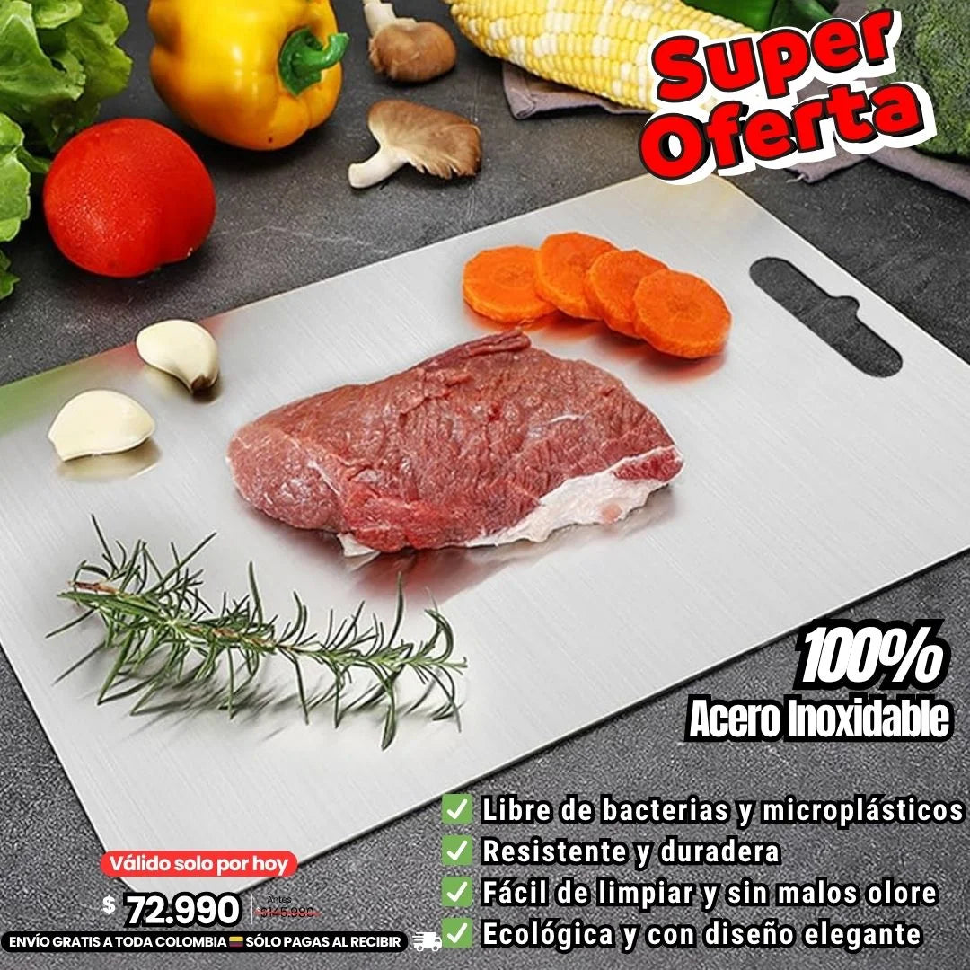 Tabla Para Picar En Acero Inoxidable PREMIUM⭐️⭐️⭐️⭐️