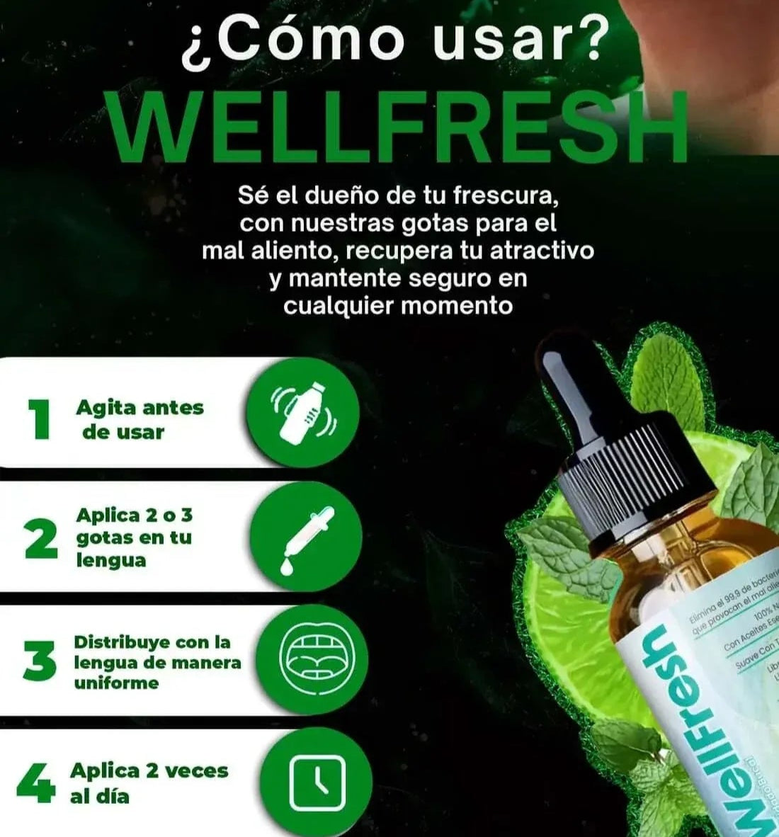 TRATAMIENTO WELL FRESH: Elimina el mal aliento de raiz