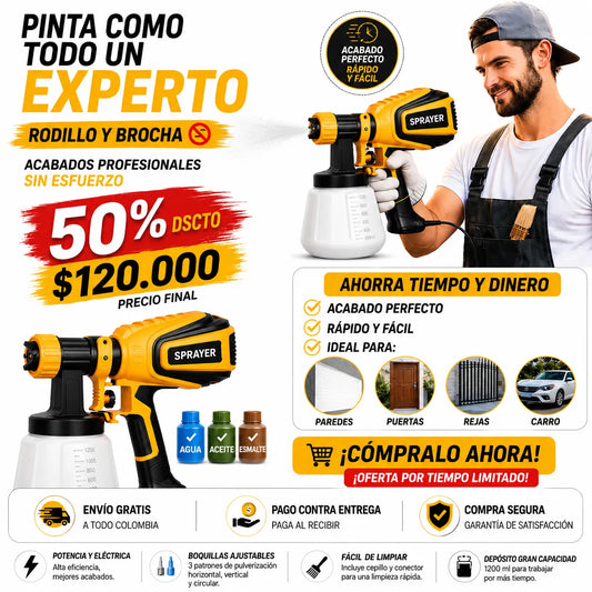  PULVERIZADOR DE PINTURA DE ALTO RENDIMIENTO 🔥