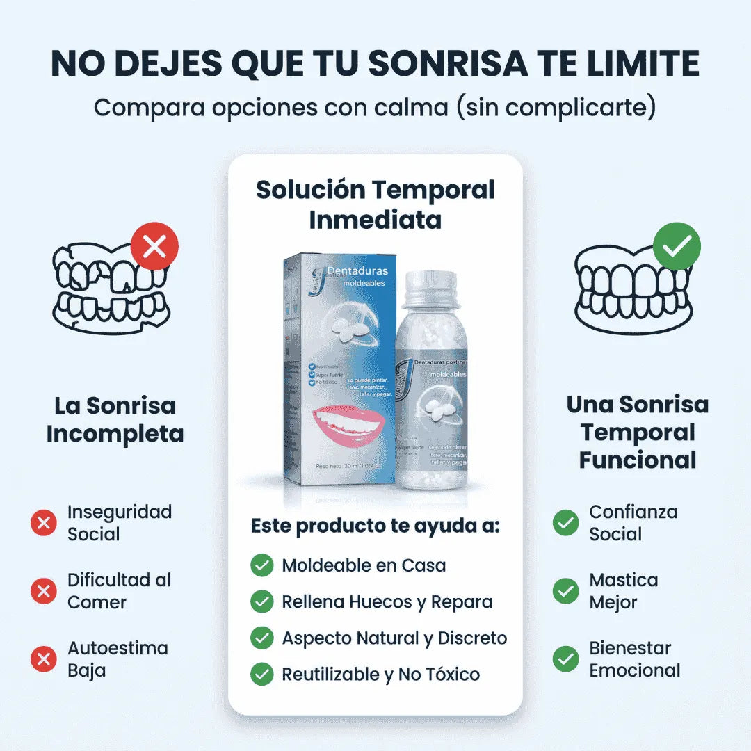 Resina Dental Moldeable: Sonrie Sin Miedo 😁