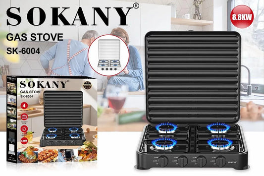 🔥 Estufa de Gas Portátil Universal Sokany: Potencia, Seguridad y Comodidad en la Cocina