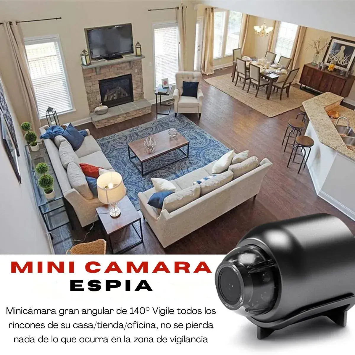 Mini Cámara de Seguridad Full HD 4K UltraVision™